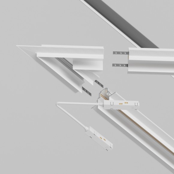 Угол 45° для шинопроводов в ГКЛ 12.5мм Maytoni Gravity TRA010CLS-42W