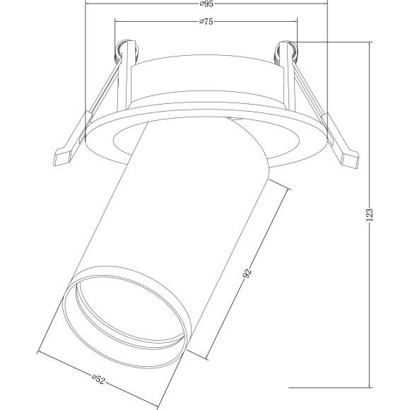 Встраиваемый светильник Maytoni C048CL-U-1B Focus S под лампу 1xGU10 10W Встраиваемый светильник Maytoni C048CL-U-1B Focus S под лампу 1xGU10 10W