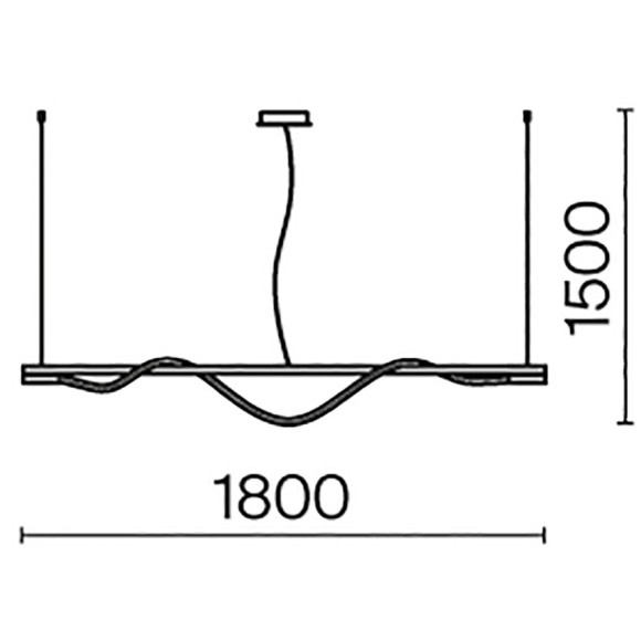 Подвесной светильник линейный Maytoni MOD166PL-L20G3K Tau светодиодный LED 21W