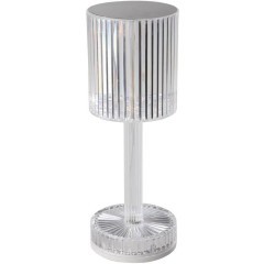 75817 Аккум. настольная лампа LUCIGNANO, H235, 0,6W(LED), IP20, пластик, прозрачный