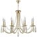 Люстра Crystal Lux VICTORIA SP8 GOLD/AMBER
