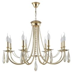 Люстра Crystal Lux VICTORIA SP8 GOLD/AMBER Люстра Crystal Lux VICTORIA SP8 GOLD/AMBER