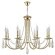 Люстра Crystal Lux VICTORIA SP8 GOLD/AMBER