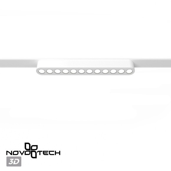 359243 Трековый магнитный светодиодный светильник Novotech SMAL 48V CRI90+ 3000К 1140Лм 36° 12W