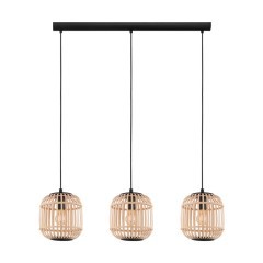 43217 EGLO BORDESLEY Подвесной светильник с тремя лампами E27, 84Вт, L910, H400, сталь, дерево 43217 EGLO BORDESLEY Подвесной светильник с тремя лампами E27, 84Вт, L910, H400, сталь, дерево