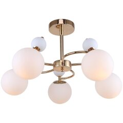 Люстра на штанге Lussole LSP-8723 AMARILLO IP21 под лампы 5xE14 200W Люстра на штанге Lussole LSP-8723 AMARILLO IP21 под лампы 5xE14 200W