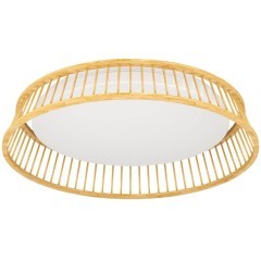 900797 Потолочный светильник LUPPINERIA, 20W (LED), 3000K, 2400lm, H95, ?450, сталь, коричневый, белый / пластик, белый