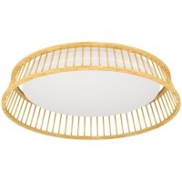 900797 Потолочный светильник LUPPINERIA, 20W (LED), 3000K, 2400lm, H95, ?450, сталь, коричневый, белый / пластик, белый