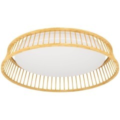 900797 Потолочный светильник LUPPINERIA, 20W (LED), 3000K, 2400lm, H95, ?450, сталь, коричневый, белый / пластик, белый