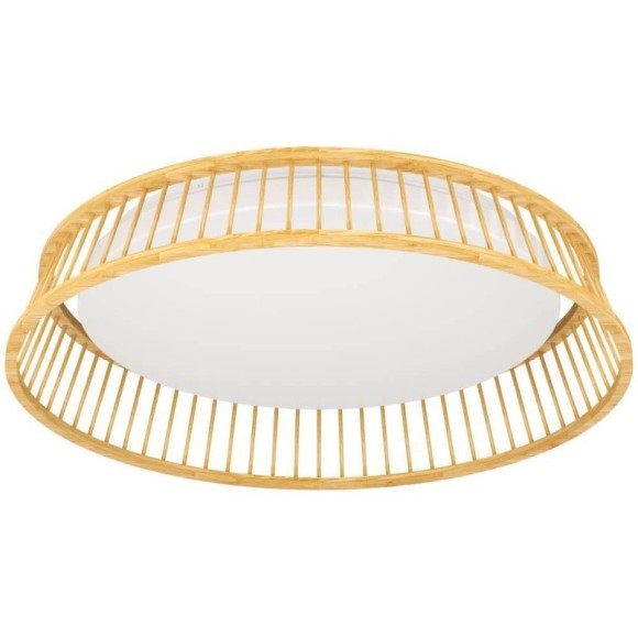 900797 Потолочный светильник LUPPINERIA, 20W (LED), 3000K, 2400lm, H95, ?450, сталь, коричневый, белый / пластик, белый