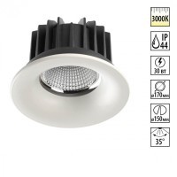 Встраиваемый светильник Novotech 357604 DRUM IP44 светодиодный LED 30W