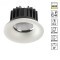 Встраиваемый светильник Novotech 357604 DRUM IP44 светодиодный LED 30W