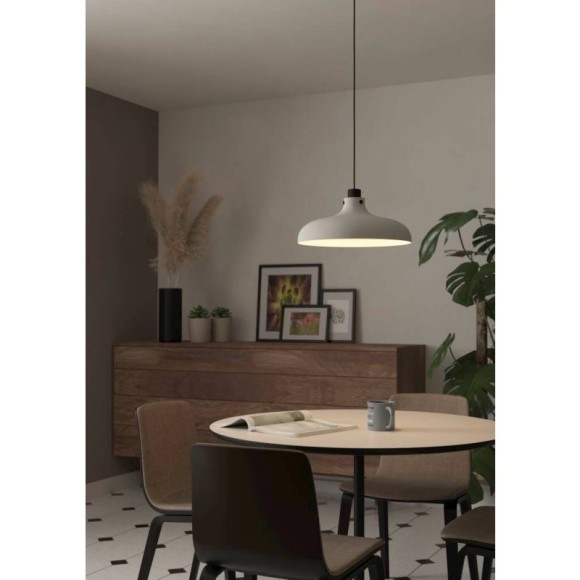 43825 Подвесной потолочный светильник (люстра) MATLOCK, 1Х40W, E27, H1100, ?380, сталь, серый, черный 43825 Подвесной потолочный светильник (люстра) MATLOCK, 1Х40W, E27, H1100, ?380, сталь, серый, черный