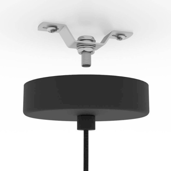 43825 Подвесной потолочный светильник (люстра) MATLOCK, 1Х40W, E27, H1100, ?380, сталь, серый, черный 43825 Подвесной потолочный светильник (люстра) MATLOCK, 1Х40W, E27, H1100, ?380, сталь, серый, черный