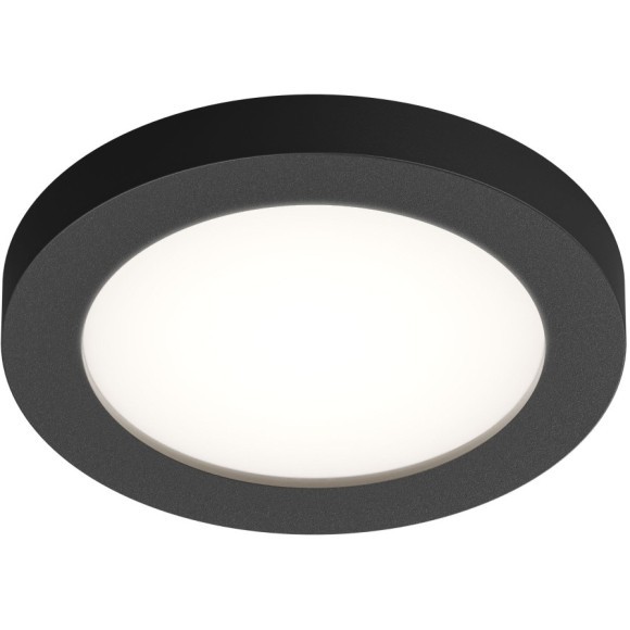 DK3012-BK Встраиваемый светильник влагозащищенный IP44 макс 50Вт GU10 черный алюминий