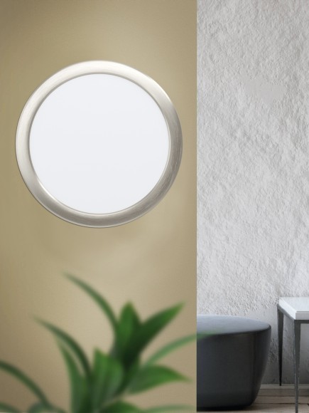 99139 Светодиодный встраиваемый светильник FUEVA 5, 17W (LED), ?216, ET26, 2000lm, 3000K, сталь, никель 99139 Светодиодный встраиваемый светильник FUEVA 5, 17W (LED), ?216, ET26, 2000lm, 3000K, сталь, никель