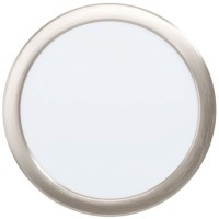 99139 Светодиодный встраиваемый светильник FUEVA 5, 17W (LED), ?216, ET26, 2000lm, 3000K, сталь, никель