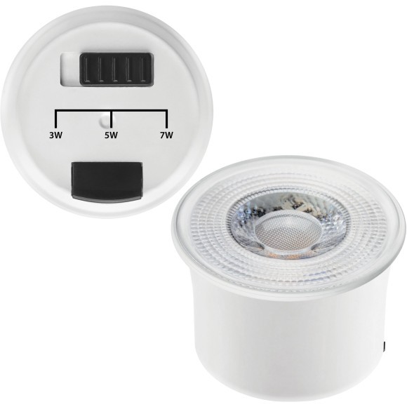 Светодиодный модуль 40x50мм с переключением мощности 3-5-7Вт, макс яркость 560Лм, 60°, 3000К, CRI80 Lightstar 941212