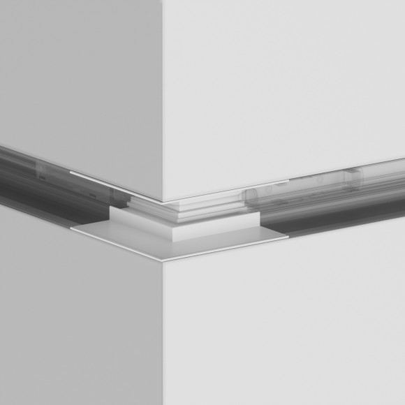 Угловой коннектор внешний вертикальный для накладного шинопровода Maytoni Gravity TRA004OCL-22W