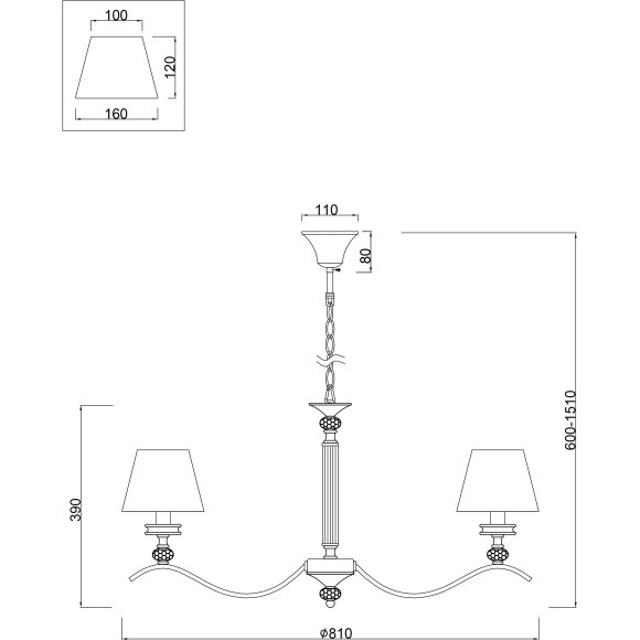 Люстра подвесная Freya FR2016PL-08BZ Alessandra под лампы 8xE14 40W Люстра подвесная Freya FR2016PL-08BZ Alessandra под лампы 8xE14 40W