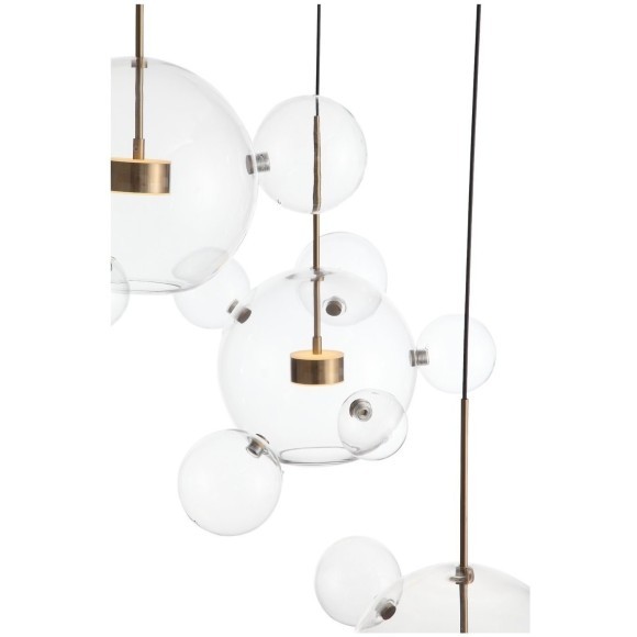 SL1133.203.03 Светильник подвесной ST-Luce Белый,Латунь/Прозрачный LED 3*14W 3000K  (из 4-х коробок) BOPONE