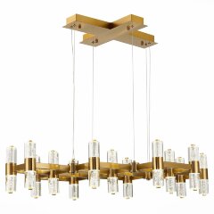 SL6007.203.26 Люстра подвесная ST-Luce Латунь/Прозрачный LED 26*2,5W 4000K GEMINA SL6007.203.26 Люстра подвесная ST-Luce Латунь/Прозрачный LED 26*2,5W 4000K GEMINA