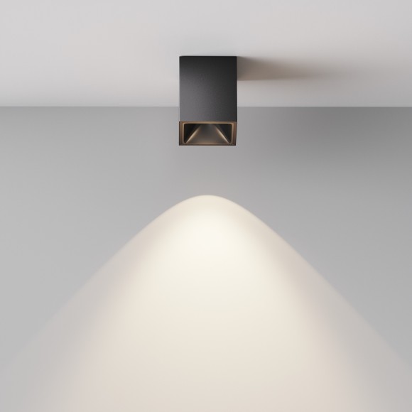 Потолочный светильник Maytoni Alfa LED Ra90 Lm860 4000K 8Вт 50° C065CL-8W4K-SQ-B