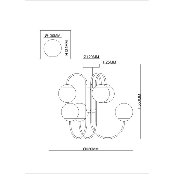 Люстра потолочная Stilfort 2015/03/06C серия Miracle