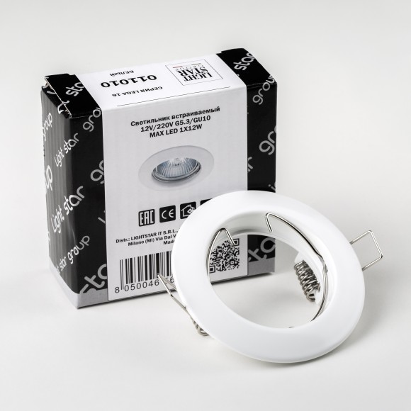 Встраиваемый светильник Lightstar 11010 Lega 16 под лампу 1xGU10 50W