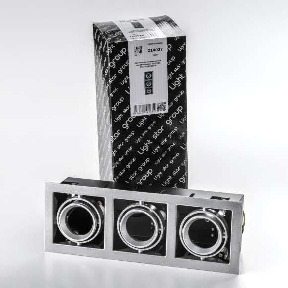 Встраиваемый светильник Lightstar 214037 Cardano под лампы 3xGU5.3 150W