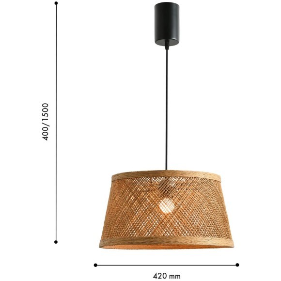 Подвесной светильник с плафоном из дерева Favourite 4829-1P