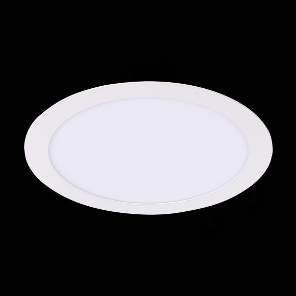 ST209.538.18 Св-к встр. Белый LED 1*18W 3000K 1 296Lm Ra80 110° IP20 D225xH8 90-265V Встраиваемые светильники