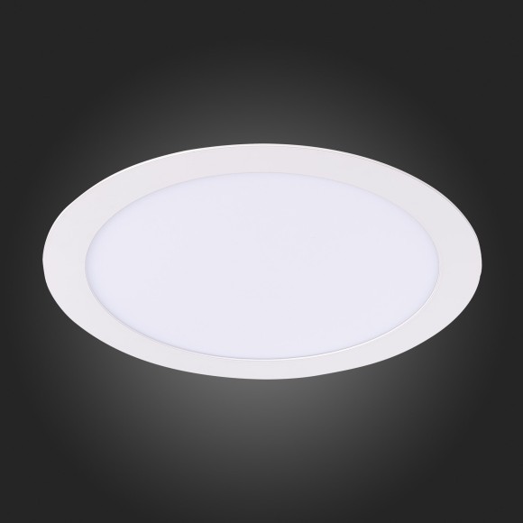 ST209.538.18 Св-к встр. Белый LED 1*18W 3000K 1 296Lm Ra80 110° IP20 D225xH8 90-265V Встраиваемые светильники