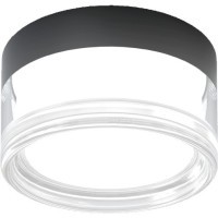 4048/02/01CW-IP Stilfort Ekols 65 (Эколс 65) Черный светильник с прозрачным плафоном LED