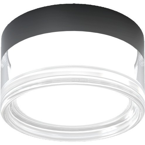 4048/02/01CW-IP Stilfort Ekols 65 (Эколс 65) Черный светильник с прозрачным плафоном LED