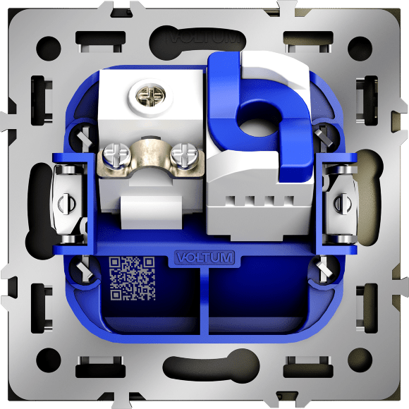 Розетка телевизионная встраиваемая VOLTUM S70 TV+RJ45 кат. 6, (шелк)