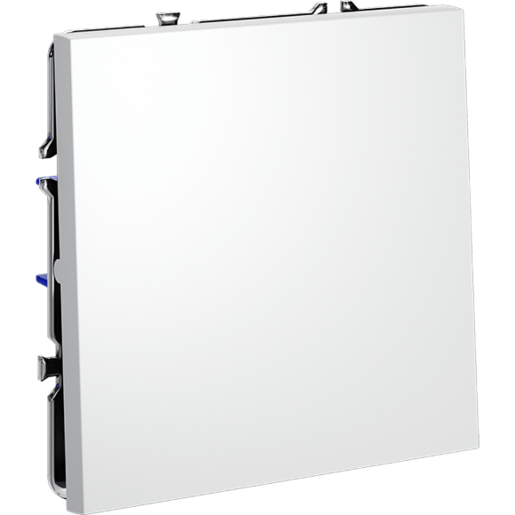 Выключатель встраиваемый VOLTUM S70 одноклавишный 10А, (белый матовый)