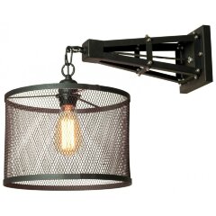 Бра Lussole GRLSP-9884 PARKER IP21 под лампу 1xE27 10W Бра Lussole GRLSP-9884 PARKER IP21 под лампу 1xE27 10W