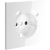 Накладка для розетки с заземлением и защитными шторками, с USB A+A, S70 (белый глянцевый)