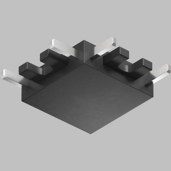 Коннектор угловой Denkirs AIR TR5211-BK