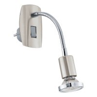 902366 Светодиодный бра в розетку MINI 4, 1X2,8W(GU10), сталь, никель мат, хром