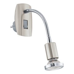 902366 Светодиодный бра в розетку MINI 4, 1X2,8W(GU10), сталь, никель мат, хром