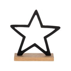 427119 Статуэтка Звезда BALIGUIAN, L150, B50, H160, алюминий, дерево, черный, натуральный 427119 Статуэтка Звезда BALIGUIAN, L150, B50, H160, алюминий, дерево, черный, натуральный