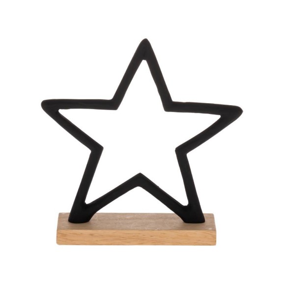 427119 Статуэтка Звезда BALIGUIAN, L150, B50, H160, алюминий, дерево, черный, натуральный 427119 Статуэтка Звезда BALIGUIAN, L150, B50, H160, алюминий, дерево, черный, натуральный
