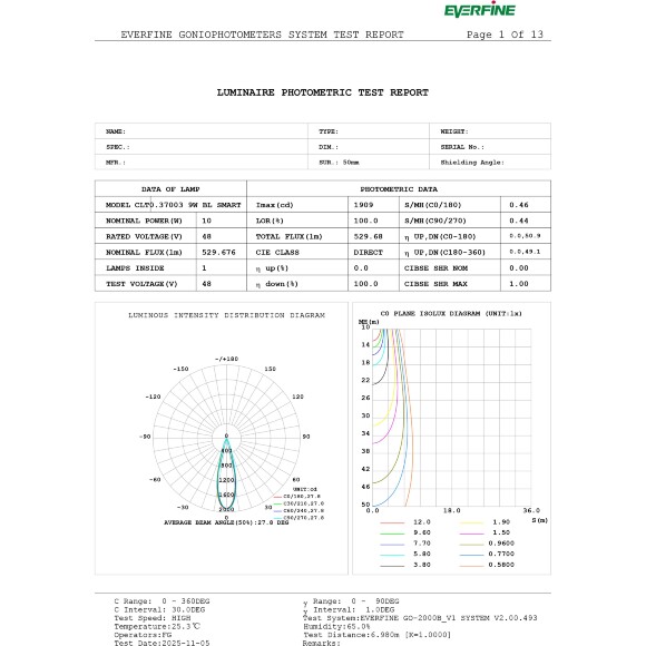 Crystal Lux CLT 0.37 003 9W BL SMART 1409/390 Черный трековый светильник-спот направленного света, для гибкой трек системы TRACE, SMART 9Вт 680Лм 36°CRI90 2700-6500К IP20 48V