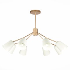 SLE155902-08 Светильник потолочный Золотистый/Белый E14 8*40W MARIO SLE155902-08 Светильник потолочный Золотистый/Белый E14 8*40W MARIO