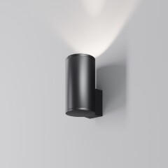 Maytoni Shim O514WL-L15B3K Уличный настенный светодиодный светильник-цилиндр для подсветки фасадов зданий, свет в одну сторону, матовый черный металл, COB LED 15Вт 3000K 1025Лм 35° CRI90 IP65 -40...+50°, светодиоды Bridgelux Maytoni Shim O514WL-L15B3K Уличный настенный светодиодный светильник-цилиндр для подсветки фасадов зданий, свет в одну сторону, матовый черный металл, COB LED 15Вт 3000K 1025Лм 35° CRI90 IP65 -40...+50°, светодиоды Bridgelux