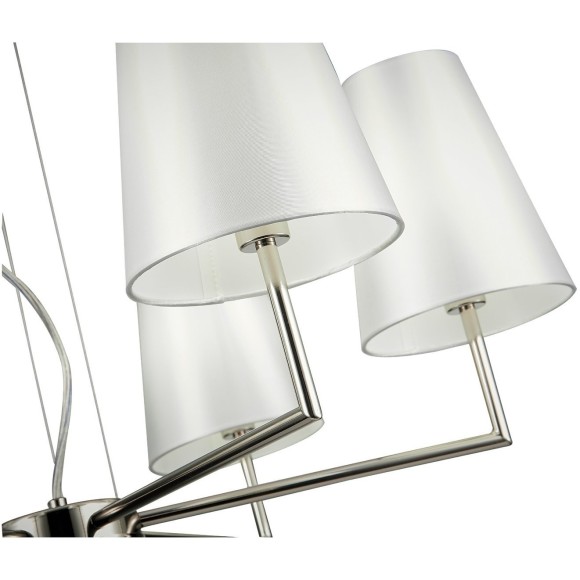 SLE105903-06 Светильник подвесной Никель/Белый E14 6*40W BELLINO