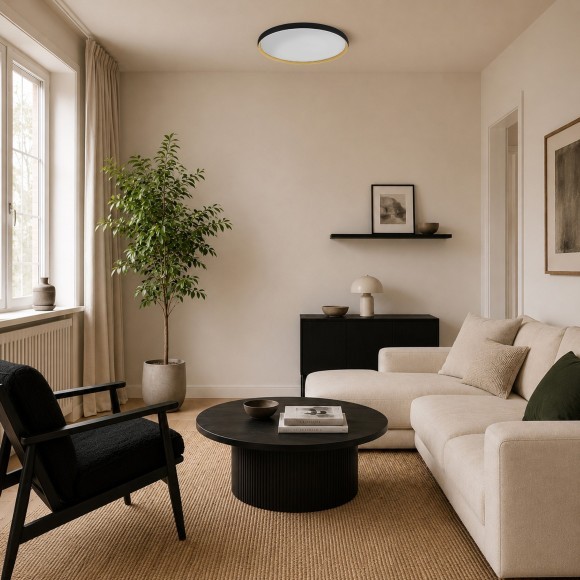 SLE1810-402-01 ST Luce CRI80 Светильник потолочный, LED, 4000K IP20, helst накладной интерьерный, основание металл, угол 120°