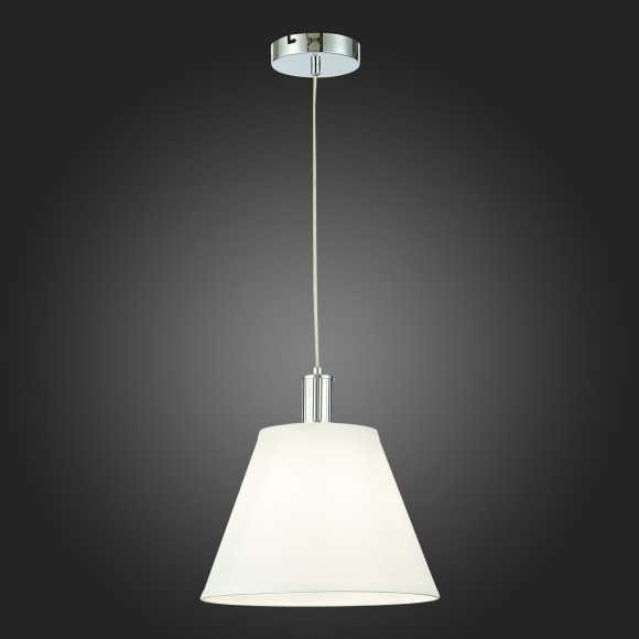 SLE111303-01 Подвес Хром/Белый E27 1*60W MONZA